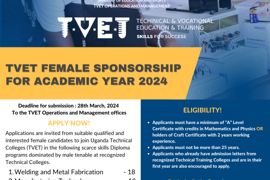 Special Female Sponsorship For Academic Year 2024